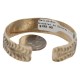 Certified Authentic Handmade Navajo Native American Brass Bracelet 13143-2