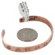 Certified Authentic Horny Toad Handmade Navajo Native American Pure Copper Bracelet 24492-2