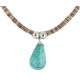.925 Sterling Silver Navajo Certified Authentic Natural Graduated Heishi Coral Native American Necklace 18231-1
