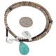 .925 Sterling Silver Navajo Certified Authentic Natural Graduated Heishi Coral Native American Necklace 18231-1