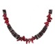 Navajo .925 Sterling Silver Certified Authentic Natural Graduated Heishi Coral Native American Necklace 750202-1 Navajo .925 Sterling Silver Certified Authentic Natural Graduated Heishi Coral Native American Necklace 750202-1