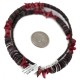 Navajo .925 Sterling Silver Certified Authentic Natural Graduated Heishi Coral Native American Necklace 750202-1 Navajo .925 Sterling Silver Certified Authentic Natural Graduated Heishi Coral Native American Necklace 750202-1