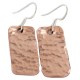 Certified Authentic Hammered Handmade Navajo Native American Pure Copper Dangle Earrings 18246