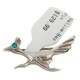 Certified Authentic Handmade Road Runner Navajo .925 Sterling Silver Natural Turquoise Native American Pin  192-10