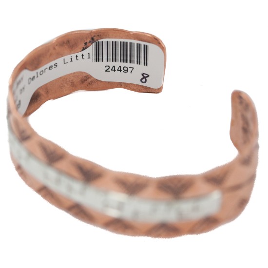 Certified Authentic .925 Sterling Silver Mountain Handmade Navajo Native American Pure Copper Bracelet 24497-4 Certified Authentic .925 Sterling Silver Mountain Handmade Navajo Native American Pure Copper Bracelet 24497-4