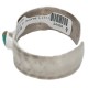 Certified Authentic Navajo Handmade Natural Turquoise Native American Nickel Bracelet 24494-9
