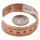 Horse Certified Authentic Navajo Handmade Native American Pure Copper Bracelet 24496