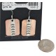 Certified Authentic Handmade .925 Sterling Silver Navajo Native American Pure Copper Dangle Earrings 18249-5