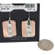 Certified Authentic Horse .925 Sterling Silver Handmade Navajo Native American Pure Copper Dangle Earrings 18249-2
