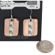 Certified Authentic Horse Head Handmade .925 Sterling Silver Navajo Native American Pure Copper Dangle Earrings 18249-6