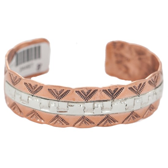 Certified Authentic .925 Sterling Silver Mountain Handmade Navajo Native American Pure Copper Bracelet 24497-4 Certified Authentic .925 Sterling Silver Mountain Handmade Navajo Native American Pure Copper Bracelet 24497-4