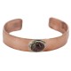 Certified Authentic Navajo Handmade Natural Jasper Native American Pure Copper Bracelet 24494-3 Certified Authentic Navajo Handmade Natural Jasper Native American Pure Copper Bracelet 24494-3