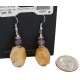 Navajo .925 Sterling Silver Hooks Certified Authentic Natural Agate Amethyst Native American Dangle Earrings 18252-7