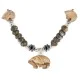 Carved Fetish Bear .925 Sterling Silver Certified Authentic Navajo Natural White Green and Red Jasper Hematite Native American Necklace 750209-7 Carved Fetish Bear .925 Sterling Silver Certified Authentic Navajo Natural White Green and Red Jasper Hematite Native American Necklace 750209-7