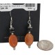 Navajo .925 Sterling Silver Hooks Certified Authentic Natural Carnelian Hematite Native American Dangle Earrings 18252-3 All Products NB160401193755 18252-3 (by LomaSiiva)