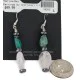 Navajo .925 Sterling Silver Hooks Certified Authentic Natural Turquoise Pink Quartz Hematite Native American Dangle Earrings 18252-2 Navajo .925 Sterling Silver Hooks Certified Authentic Natural Turquoise Pink Quartz Hematite Native American Dangle Earrings 18252-2