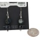 Navajo .925 Sterling Silver Hooks Certified Authentic Natural Agate Native American Dangle Earrings 18251-2