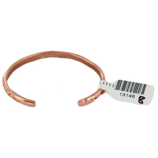Handmade Certified Authentic Navajo Pure Copper Native American Baby Bracelet 13146-8 All Products NB160401201359 13146-8 (by LomaSiiva)