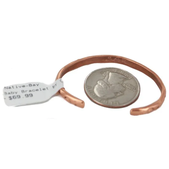 Handmade Navajo Pure Copper Baby Bracelet NB160401201359