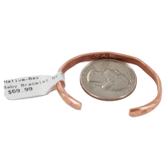 Bear Paw Handmade Navajo Certified Authentic Pure Copper Native American Baby Bracelet 13146-6 All Products NB160401212144 13146-6 (by LomaSiiva)