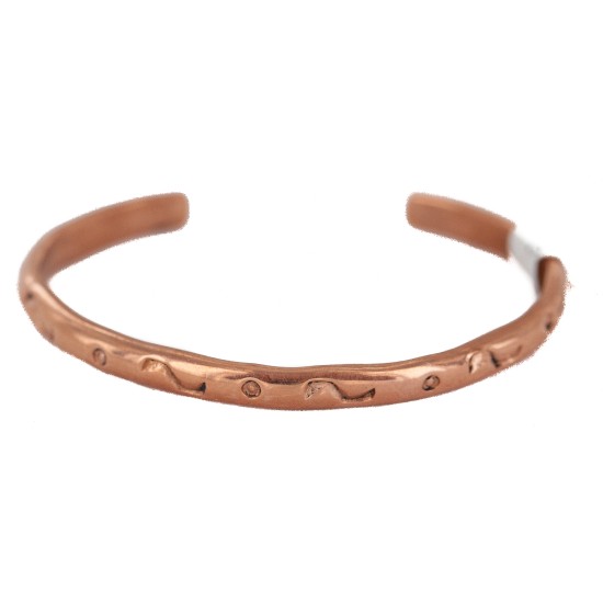 Handmade Certified Authentic Navajo Pure Copper Native American Baby Bracelet 13146-8 All Products NB160401201359 13146-8 (by LomaSiiva)