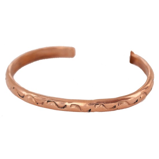 Handmade Navajo Certified Authentic Pure Copper Native American Baby Bracelet 13146-1 All Products NB160401212905 13146-1 (by LomaSiiva)