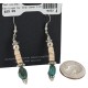 Navajo .925 Sterling Silver Hooks Certified Authentic Natural Turquoise Melon Shell Native American Dangle Earrings 18252-1 Navajo .925 Sterling Silver Hooks Certified Authentic Natural Turquoise Melon Shell Native American Dangle Earrings 18252-1