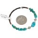 Navajo Certified Authentic Natural Turquoise Heishi Native American Adjustable Wrap Bracelet 13151-24