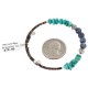 Navajo Certified Authentic Natural Heishi Lapis Native American Adjustable Wrap Bracelet 13151-20