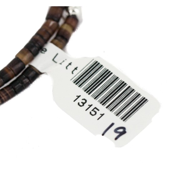 Navajo Certified Authentic Natural Heishi Jasper Native American Adjustable Wrap Bracelet  13151-19 All Products NB160408203316 13151-19 (by LomaSiiva)