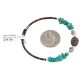 Navajo Certified Authentic Natural Lapis Heishi Native American Adjustable Wrap Bracelet 13151-23