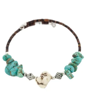 Navajo Certified Authentic White Howlite Heishi Native American Adjustable Wrap Bracelet 13151-31 Navajo Certified Authentic White Howlite Heishi Native American Adjustable Wrap Bracelet 13151-31