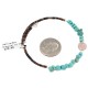 Heart Certified Authentic Navajo Natural Pink Quartz Heishi Native American Adjustable Wrap Bracelet 13151-13