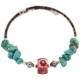 Certified Authentic Navajo Coral Heishi Native American Adjustable Wrap Bracelet 13151-12