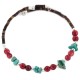 Certified Authentic Navajo Coral Heishi Native American Adjustable Wrap Bracelet 13151-9