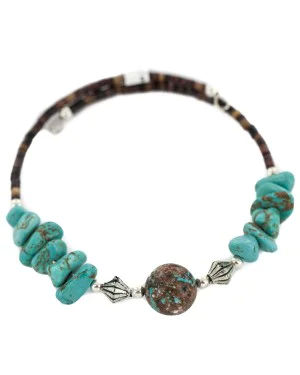 Certified Authentic Navajo Natural Heishi Native American Adjustable Wrap Bracelet 13151-14 Certified Authentic Navajo Natural Heishi Native American Adjustable Wrap Bracelet 13151-14