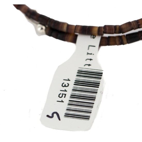 Navajo Natural Red Jasper Heishi Adjustable Wrap Bracelet NB160408223332