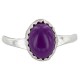 .925 Sterling Silver Navajo Certified Authentic Handmade Natural Sugilite Native American Ring Size 4 24506-6