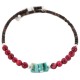Certified Authentic Navajo Coral Heishi Native American Adjustable Wrap Bracelet 13151-7