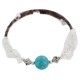 Certified Authentic Navajo Opalite Heishi Native American Adjustable Wrap Bracelet 13151-4
