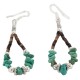Certified Authentic .925 Sterling Silver Hooks Natural Turquoise Heishi Hoop Native American Dangle Earrings 18263-12 Certified Authentic .925 Sterling Silver Hooks Natural Turquoise Heishi Hoop Native American Dangle Earrings 18263-12