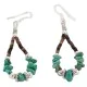 Certified Authentic .925 Sterling Silver Hooks Natural Turquoise Heishi Hoop Native American Dangle Earrings 18263-12 Certified Authentic .925 Sterling Silver Hooks Natural Turquoise Heishi Hoop Native American Dangle Earrings 18263-12