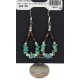 Certified Authentic .925 Sterling Silver Hooks Natural Turquoise Heishi Hoop Native American Dangle Earrings 18263-12 Certified Authentic .925 Sterling Silver Hooks Natural Turquoise Heishi Hoop Native American Dangle Earrings 18263-12
