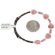 Certified Authentic Natural Pink Quartz Heishi Navajo Native American Adjustable Wrap Bracelet 13151-59