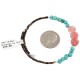 Heart Certified Authentic Natural Pink Quartz Heishi Navajo Native American Adjustable Wrap Bracelet 13151-57