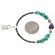 Certified Authentic Navajo Natural Amethyst Heishi Native American Adjustable Wrap Bracelet  13151-65