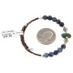 Certified Authentic Navajo Natural Tuquoise Heishi Lapis Native American Adjustable Wrap Bracelet 13151-52