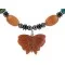 .925 Sterling Silver Butterfly Certified Authentic Navajo Natural Turquoise Agate Hematite Native American Necklace 750209-2 .925 Sterling Silver Butterfly Certified Authentic Navajo Natural Turquoise Agate Hematite Native American Necklace 750209-2