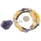 .925 Sterling Silver Certified Authentic Navajo Natural Turquoise Jasper Agate Amethyst Native American Necklace 750208-4 .925 Sterling Silver Certified Authentic Navajo Natural Turquoise Jasper Agate Amethyst Native American Necklace 750208-4