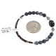 Certified Authentic Navajo Natural Black Onyx Heishi Lapis Native American Adjustable Wrap Bracelet 13151-47